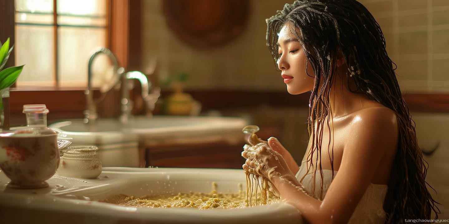 茶麩餅的護發奧秘：深度解析其洗頭方法與功效