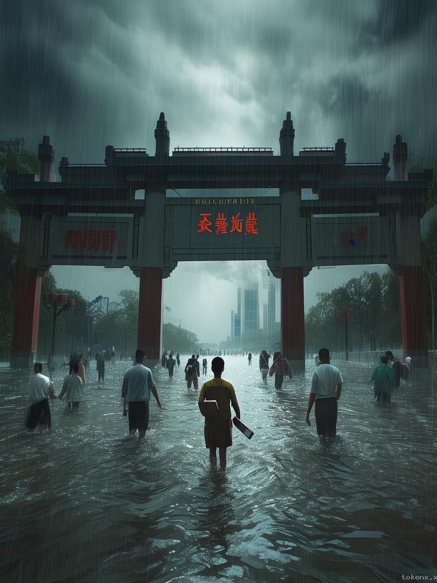 5月22日武漢暴雨警報解析：武大校門被淹，出行指南