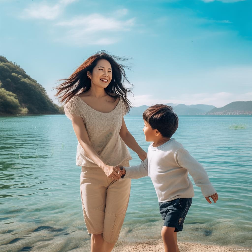 陳妍希曬與兒子洱海背影照：明星親子互動與社交媒體影響力分析