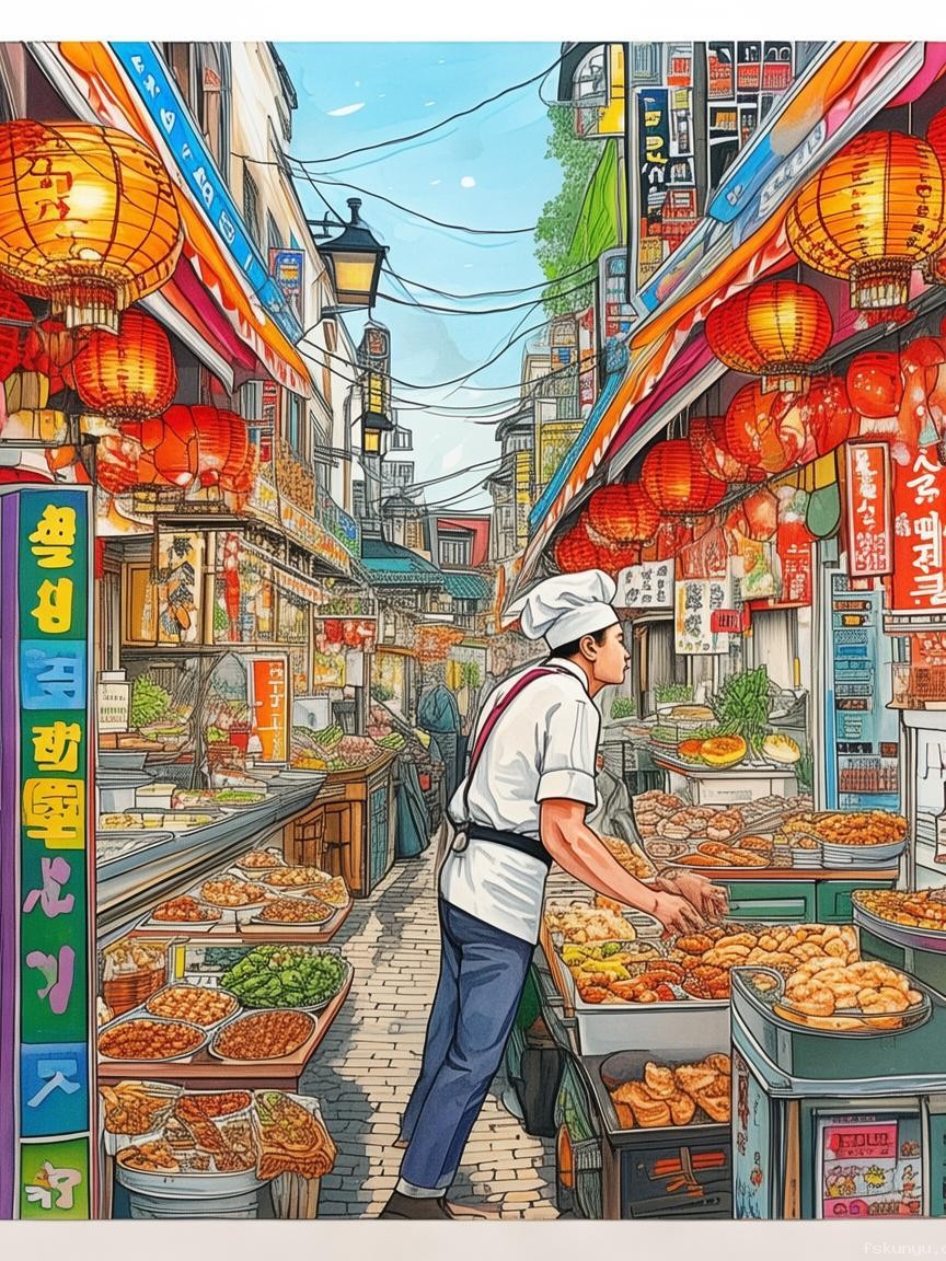 首爾廣藏小吃探店案例研究：廚子探店￥195體驗