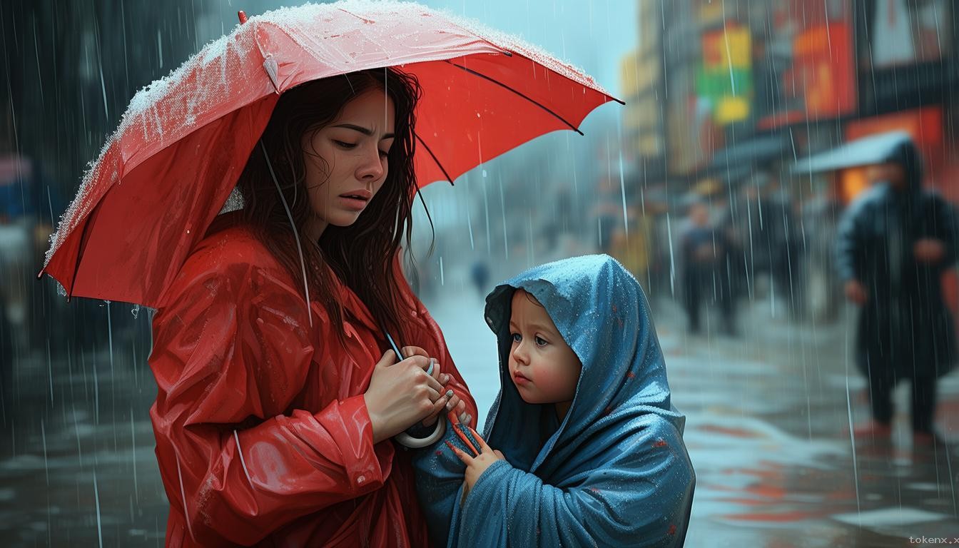 偉大母愛VS個人犧牲：雨中撐傘行為的對比分析