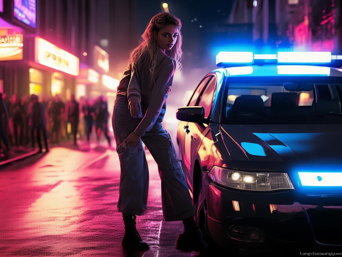 女網紅違停耍橫，跳上警車終被拘：一時沖動，終身教訓