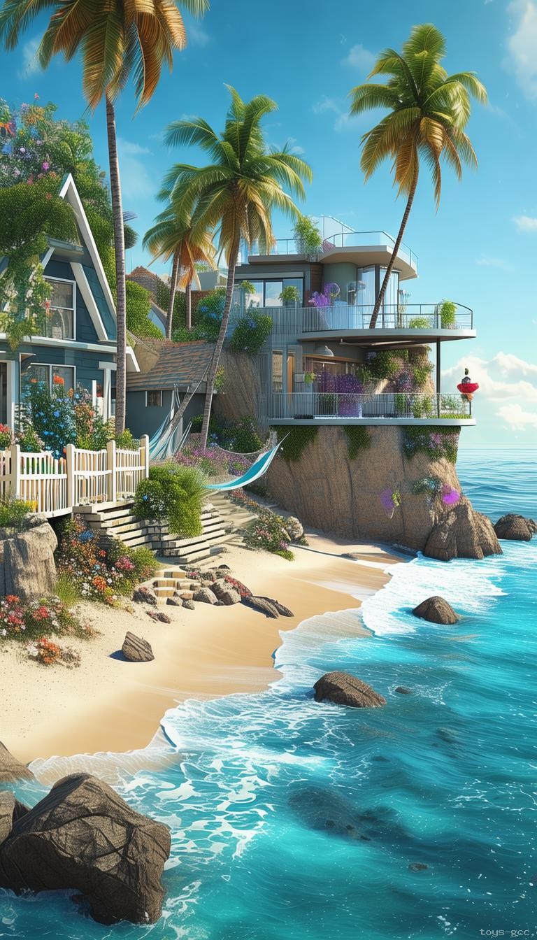 大海上房屋與陸地房屋的居住體驗對比