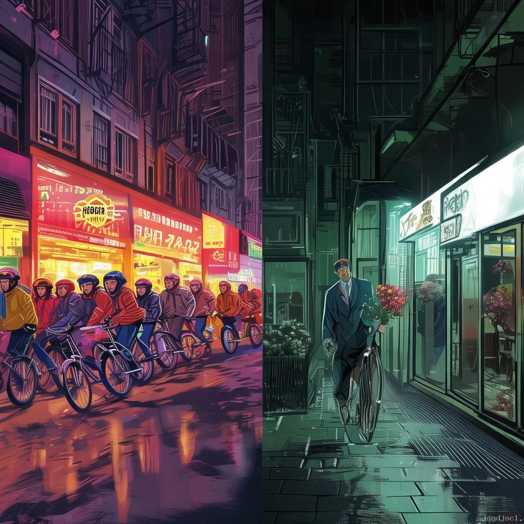 外賣服務與殯儀館深夜外賣需求的對比分析