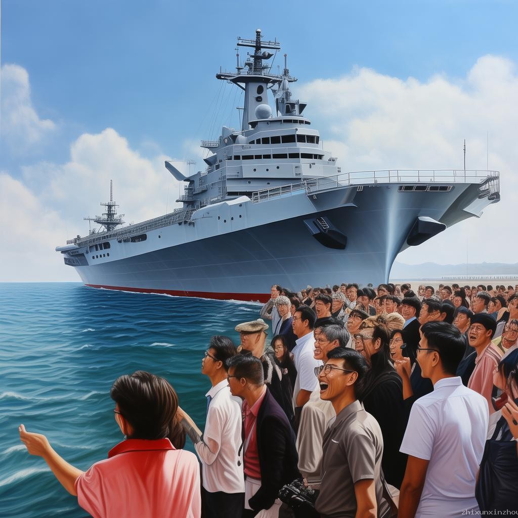 香港市民登山東艦，排隊體驗(yàn)槍械：震撼與感悟并存