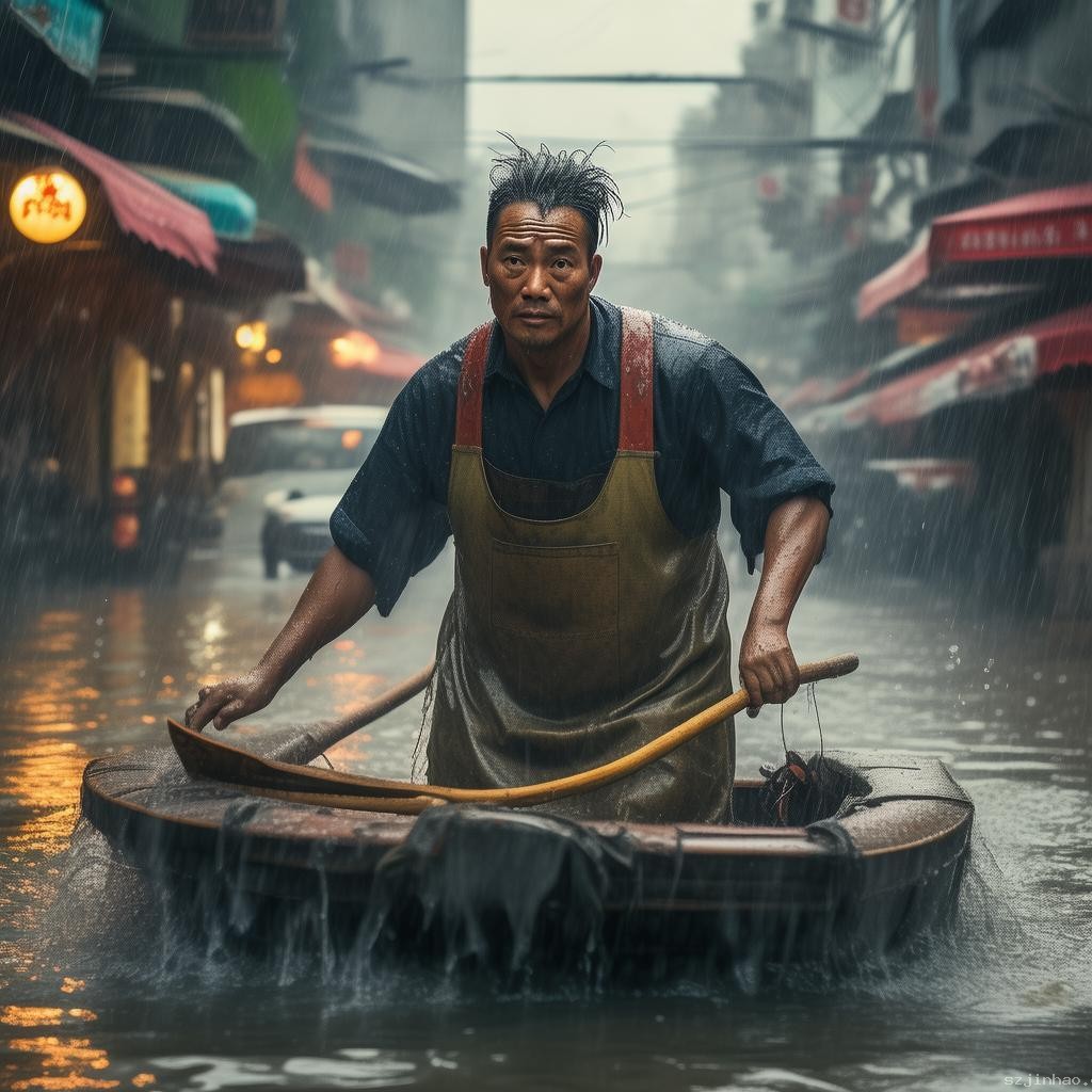 成都暴雨中的“劃船哥”：理發師變身水上通勤者現象解析