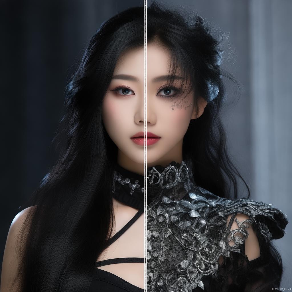 鞠婧祎打火機惡女變裝對比分析