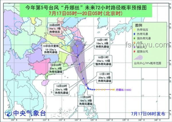 臺風“丹娜絲”路徑對比：向福建沿海靠近的影響分析
