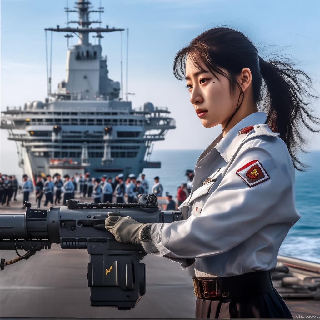 郭晶晶在山東艦體驗槍械操作的多維度分析