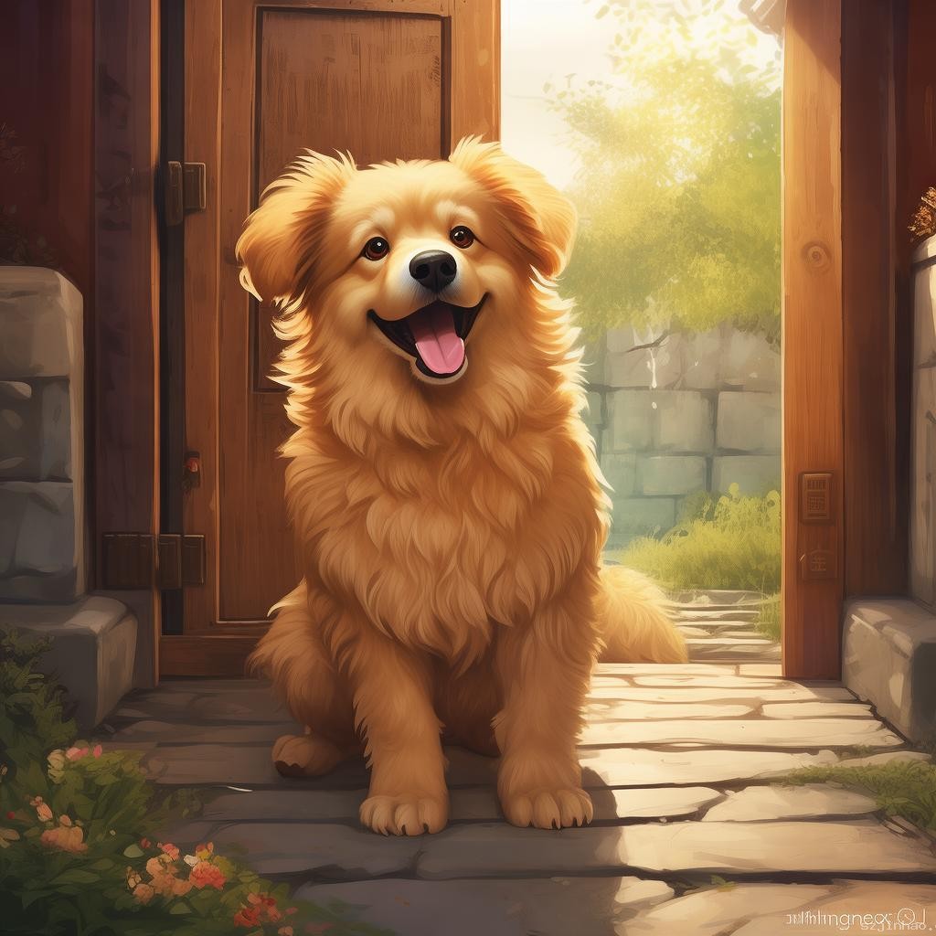 金毛李墩墩開門技能揭秘：寵物智能行為探索